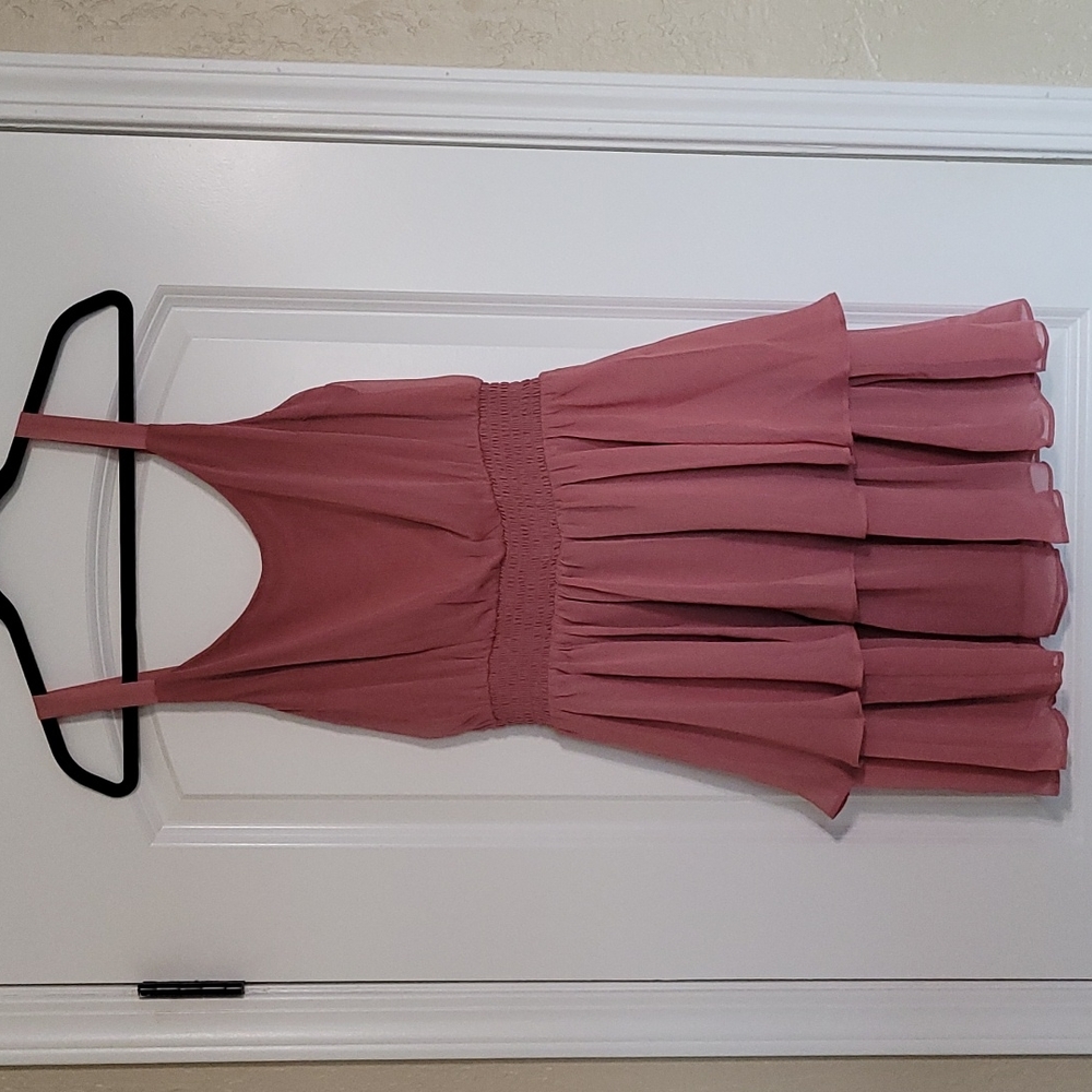 Express pink spring summer dress small